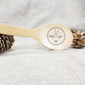 Personalized Wooden Spoon, custom gifts, Wedding favors, Engraved, Bridal shower, Spatula, Utensils, Couple gift image 2