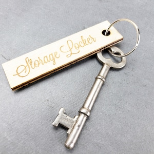 Personalized Key Tag Custom Key Label Wood Keychain Key Fob Label ID Hotel Key Tag Cottage Key, Cabin Key Tag Garage Key Organization Gift