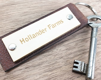 Personalized Keychain Custom Engraved Key Fob Cabin Key Hotel Key Chain Guest House Key Ring Office Keys Bathroom Key Housewarming Gifts
