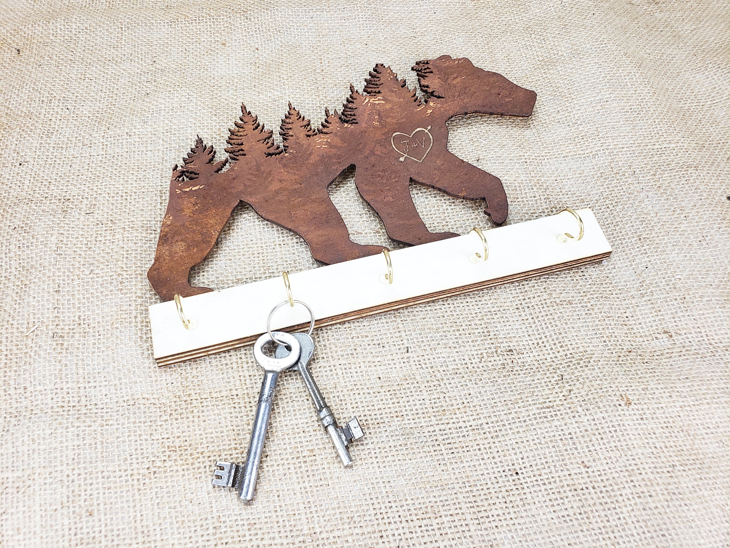 Personalized Key Rack key holder key ring holder key hooks Etsy