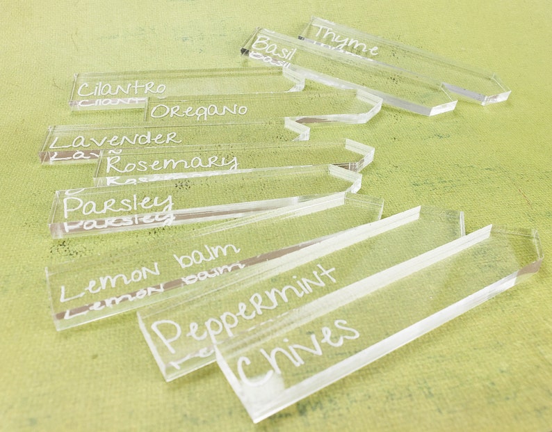 Herb Garden Markers Plant Name Tags Gifts for Gardeners Etsy