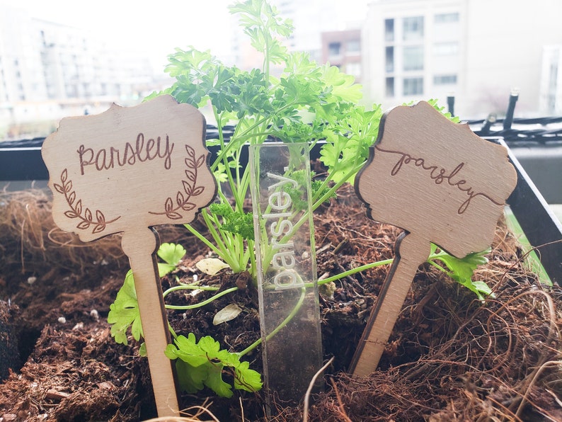 Herb Garden Markers Plant Name Tags Gifts for Gardeners Etsy