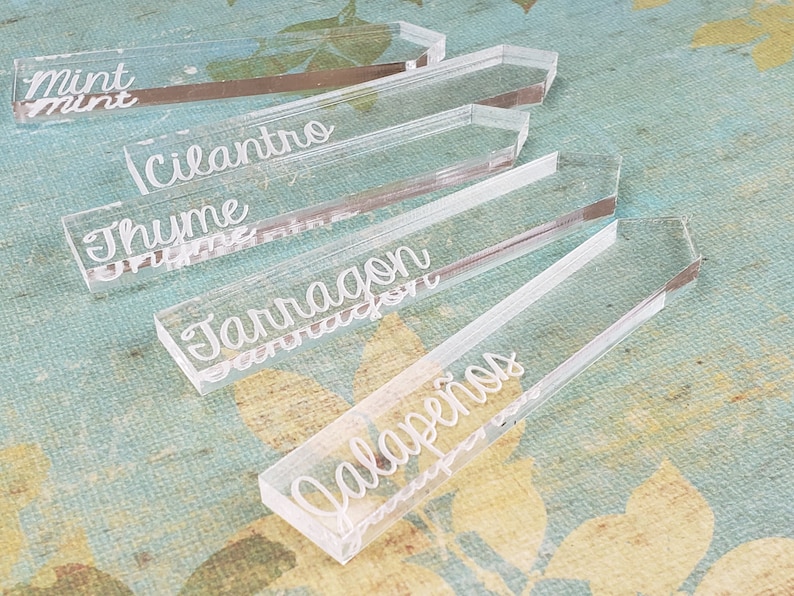 herb garden markers plant name tags gifts for gardeners etsy