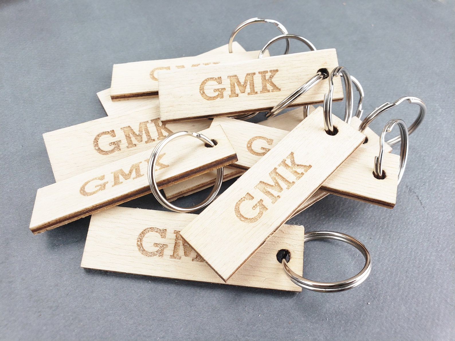 Personalized Key Tag Custom Key Label Wood Keychain Key Fob Etsy