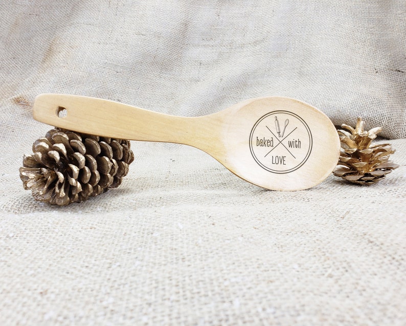 Personalized Wooden Spoon, custom gifts, Wedding favors, Engraved, Bridal shower, Spatula, Utensils, Couple gift image 2