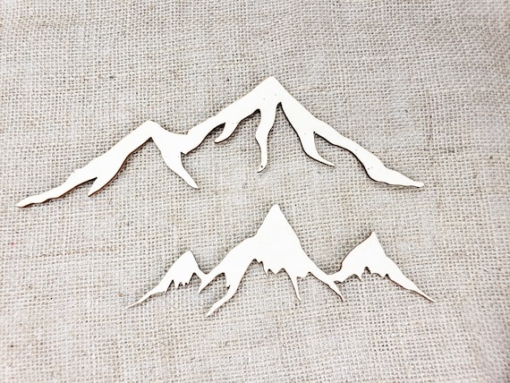 mountain wall art mountain mural wood wall sign outdoor Mountain Wall Decal Nursery Decor Woodland Baby Mountains wall decor Living Room art