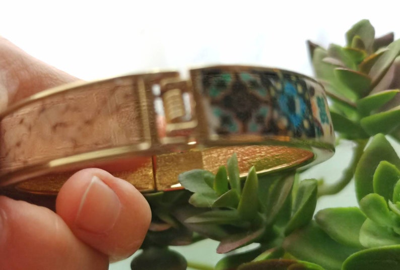 Bracelet personnalisé en acier inoxydable avec carreaux portugais et liège, Faites votre bracelet, Choisissez le mot que vous voulez, Cadeau spécial pour elle image 2