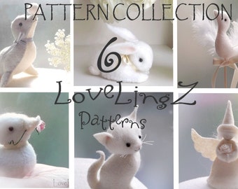 PATTERN SET , 6 LoveLingZ  sewing patterns/ tutorials together in one instant download, Discount offer !