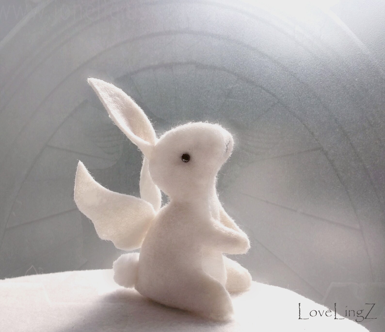 Guardian angel bunny fairy rabbit memorial get well | Etsy