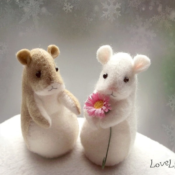 Pattern and Tutorial LoveLingZ Hamster, felt sewing pattern instant download, DIY gift