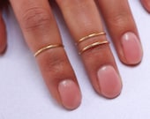 Midi Rings Boho Chic Jewelry Knuckle Ring Set Stacking Bohemian Gold Silver Rings Minimalistic Wire Wrap Ring Midi Ring Set