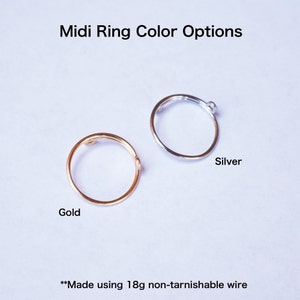 Midi Rings Boho Chic Jewelry Knuckle Ring Set Stacking Bohemian Gold Silver Rings Minimalistic Wire Wrap Ring Midi Ring Set image 5