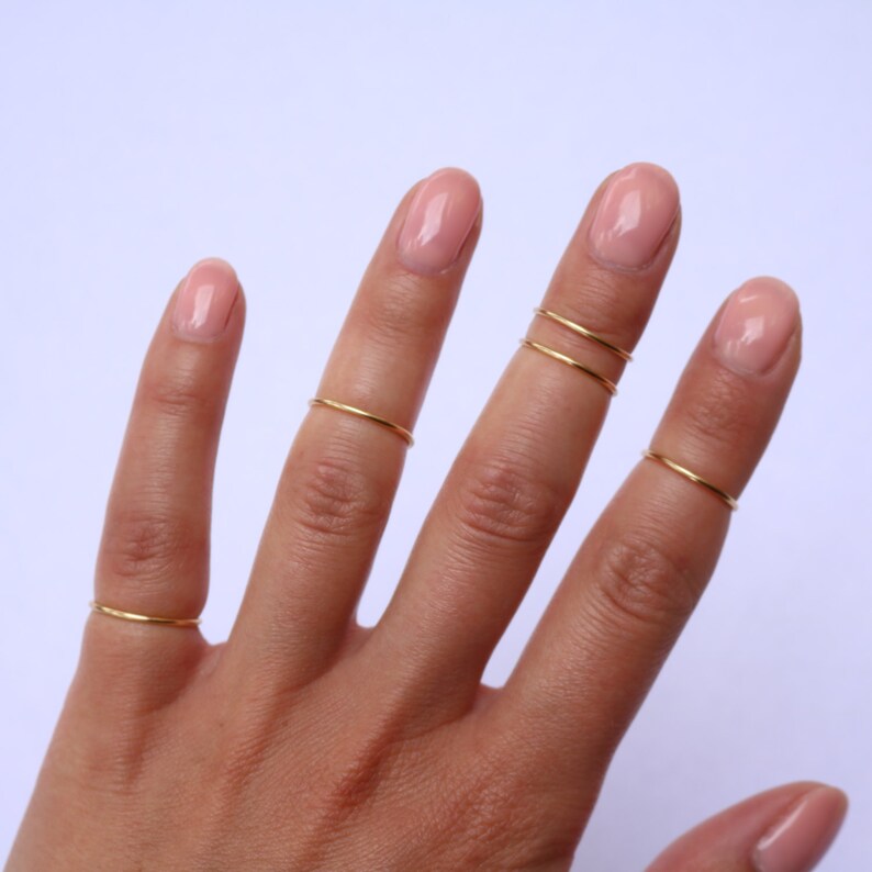 Midi Rings Boho Chic Jewelry Knuckle Ring Set Stacking Etsy