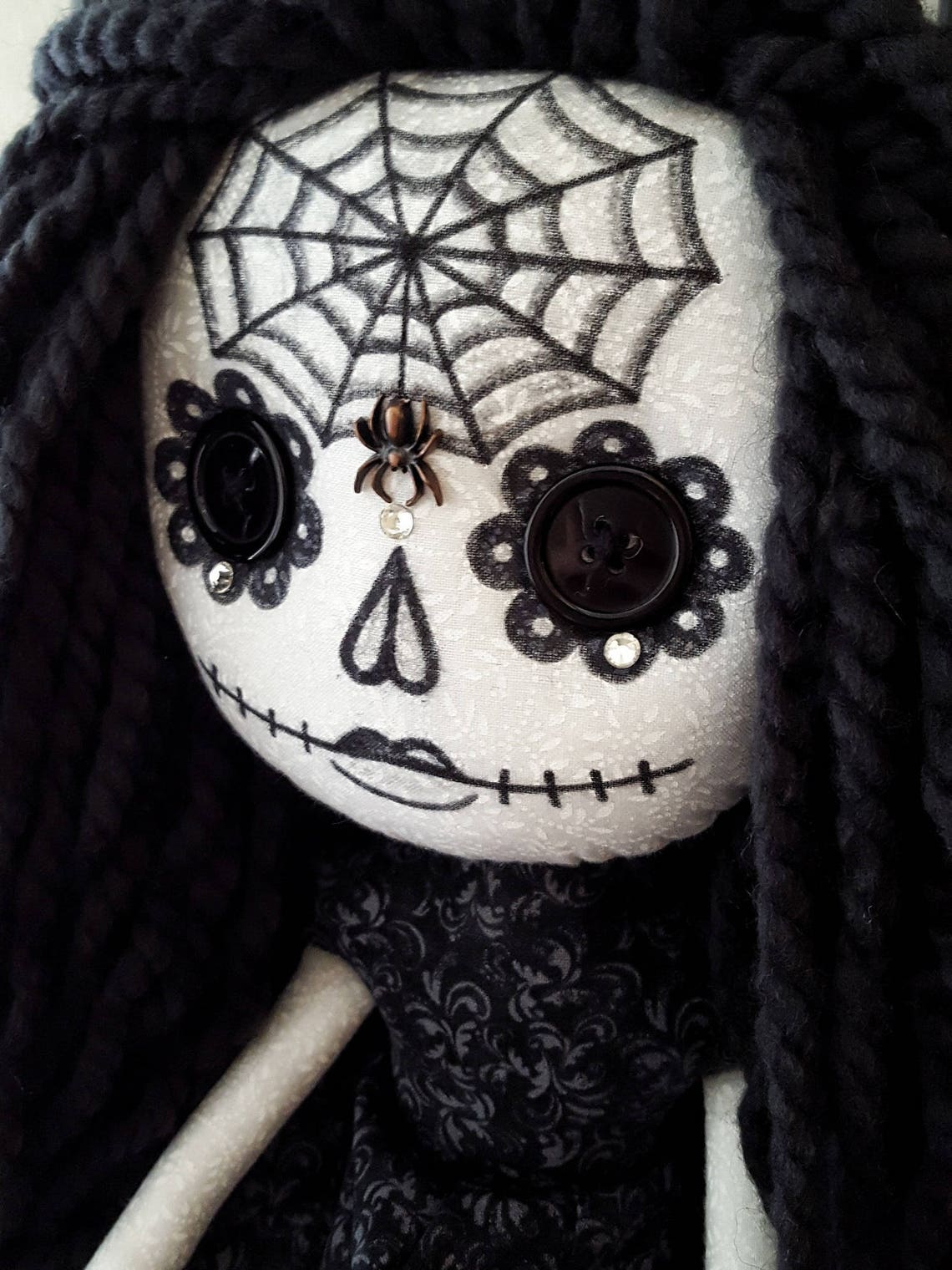 15.5 Handmade Sugar Skull Doll | Etsy