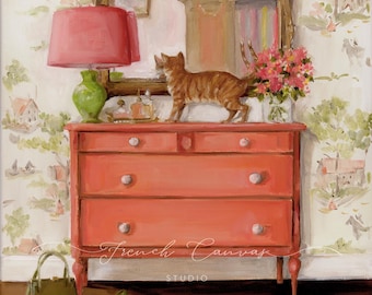 The Guest Art Print, Animal Prints, Cottage Core, Colorful Art