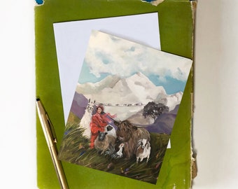 High Winds Over the Himalayas Note Card