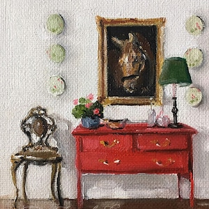 Portrait of a Horse - 4 x 5 Fine Art Print, Horse Art, Giclée Print, Interior Scene, French Canvas Studio