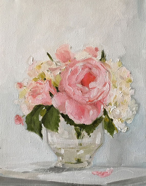 Pink Petal - Fine Art Print, Still Life, Giclée, Giclee Print, Floral Art, French Canvas Studio