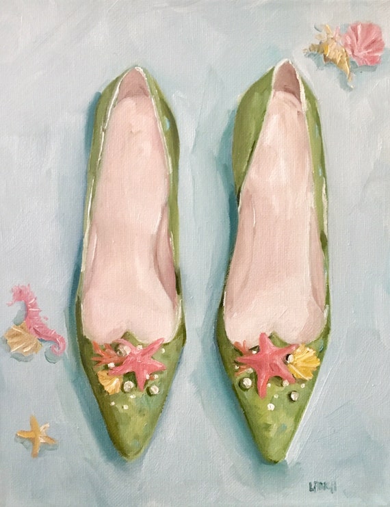 Seashell Slippers - Fine Art Print