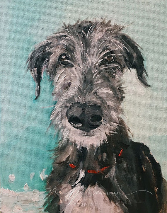 A Day At the Shore - Fine Art Print, Giclée, Giclee Print, Dog Art, Whimsical, Seaside Art, French Canvas Studio