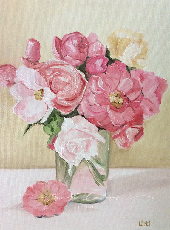 Fresh From the Garden - Fine Art Print, Floral Art, Giclee, Giclee Print, Wall Art, French Canvas Studio