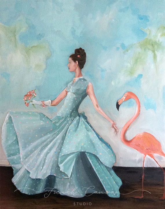 Dress Rehearsal - Fine Art Print, Giclee, Giclee Print, Whimsical Wall Art, Bird Art, French Canvas Studio