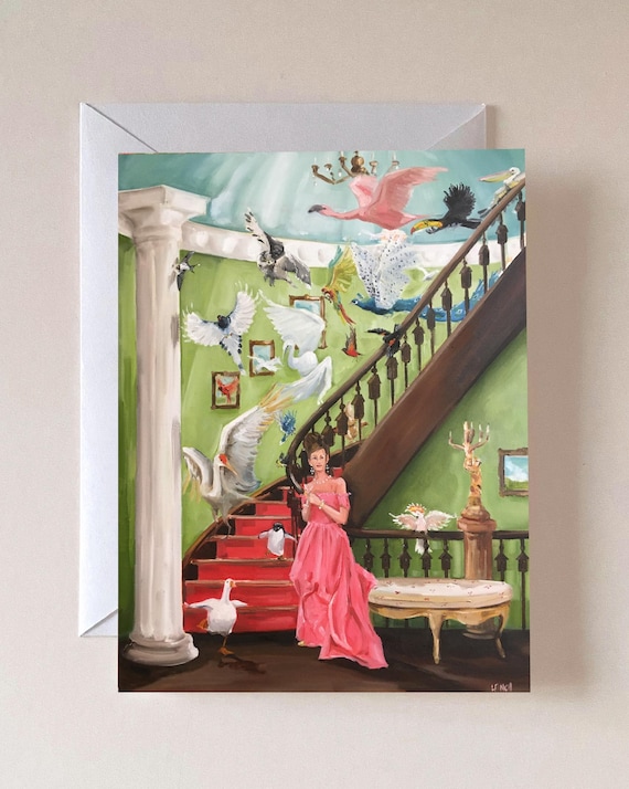 The Great Flight - Boxed Set of 8 Notecards, Blank Cards, Lisa Finch Art, French Canvas Studio, Note Card, Art on a Card