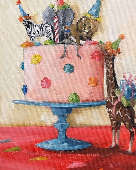 The Candle Holder - Fine Art Print, Giclée, Giclee Art Print, Original Artwork, Wall Art, French Canvas Studio, Whimsical Art, Animal Art
