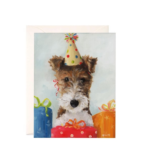 A Party for Pip - Boxed Set of 8 Art Cards, Lisa Finch Artist,  Art on a Card