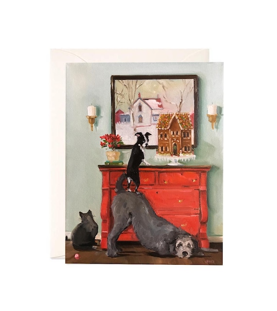 The Gingerbread House - Boxed Set of 8 Notecards, Lisa Finch Artist,  Art on a Card