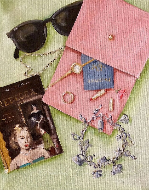 The Charm Bracelet - Fine Art Print, Giclée, Giclee Print, Wall Art, Book Art, French Canvas Studio