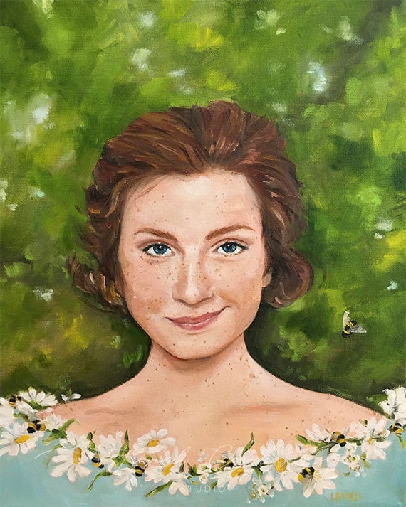 Bea - Fine Art Print, Portrait, Giclée, Giclee Print, Whimsical, French Canvas Studio