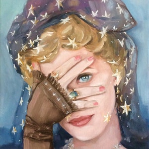 The Clairvoyant - Fine Art Print, Giclée, Giclee Print, Whimsical Wall Art, Portrait, French Canvas Studio