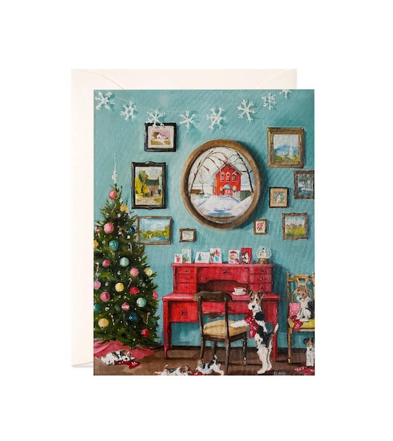 Stocking Stuffers - Boxed Set of 8 Notecards, Lisa Finch Artist,  Art on a Card