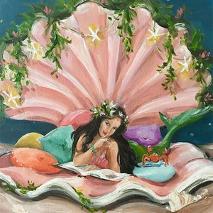 Lámina artística Luces Nocturnas, Láminas para Dormitorio, Animales, Arte Colorido