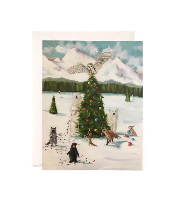 The Christmas Star - Boxed Set of 8 Art Cards, Blank, Lisa Finch Artist, Art on a Card