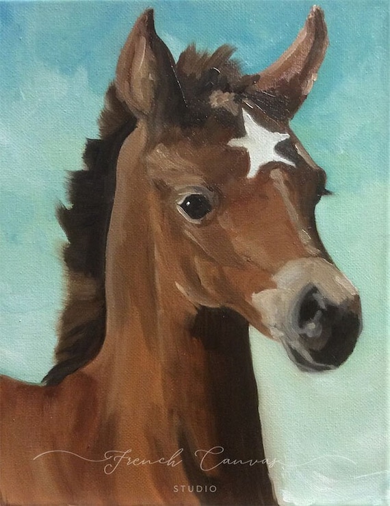 Sea Star - Fine Art Print, Giclée, Giclee Art Print, Original Artwork, Wall Art, French Canvas Studio, Whimsical Art, Horse Art, Animal Art