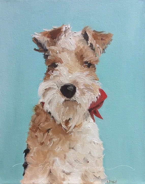 Pip - Fine Art Print, Giclée, Giclee Print, Whimsical Wall Art, Dog Art, Children's Art, French Canvas Studio