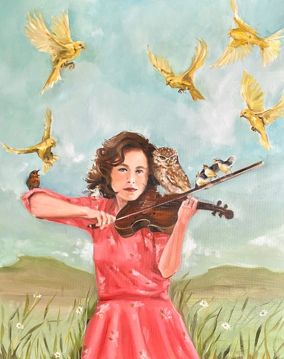 The Fiddler - Fine Art Print, Giclee Print, Art Print, Bird Art