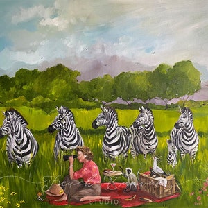 Spotted - Fine Art Print, Giclée, Giclee Print, Original Art, Whimsical Art, Fine Art, Animal Art, French Canvas Studio, Lisa Finch