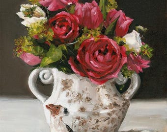 Garden Charm Art Print, Floral Wall Art