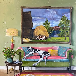 Still Life - Fine Art Print, Giclée, Giclee Print, Original Art, Whimsical Art, Fine Art, French Canvas, Dog Art, Still Life