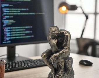 The Thinker Decorative Object Classic Sculpture Figurine Artistic Statue 3.74x2.95x5.90in