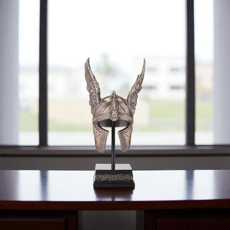 Odin Helmet Norse Mythology History Decorative Figurine Viking Art