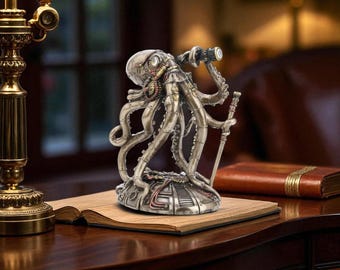 Sailor Octopus Decorative Figurine Nautical Fantasy Art Home Decor 5.5x4.3x6.7in Collectible