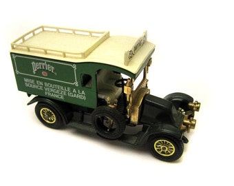 Perrier Matchbox 1912 Ford Model T Vintage Car - Ford Perrier Vehicle - Retro Vintage Toys