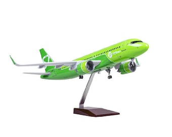 A320neo Siberia Airlines Aircraft Model, 1:80 Scale Display Plane