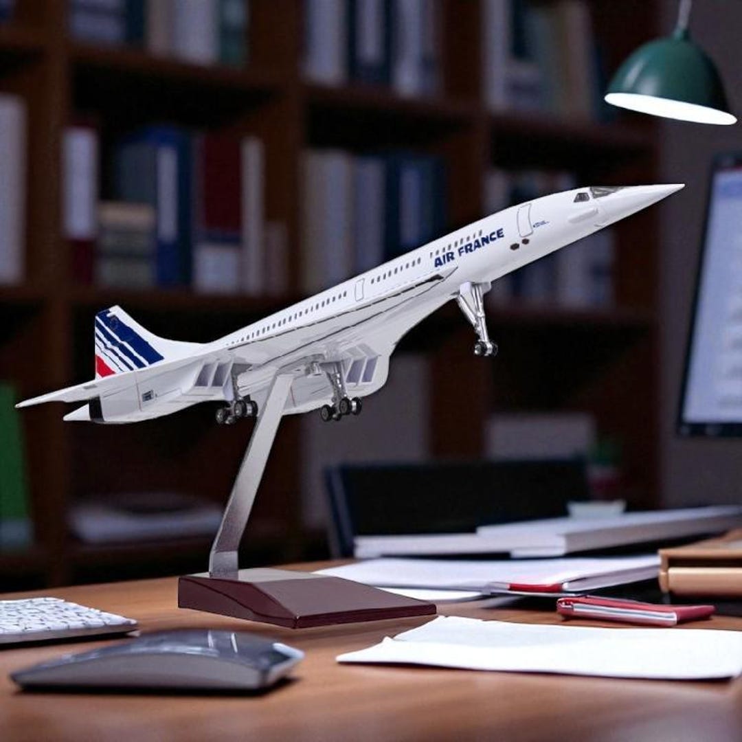 France Concorde Model Aircraft 1:125 Scale 19.7 Inch Supersonic