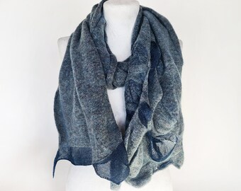 Free  Shipping/Vintage Blue  Soft Unisex Shawl /Gift for Her-Him/Spring,Summer,Fall Accessories