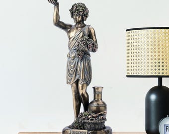 Dionysus Greek God Decorative Sculpture 5.31x3.94x11.02in Mythology Wine God Statue Figurine